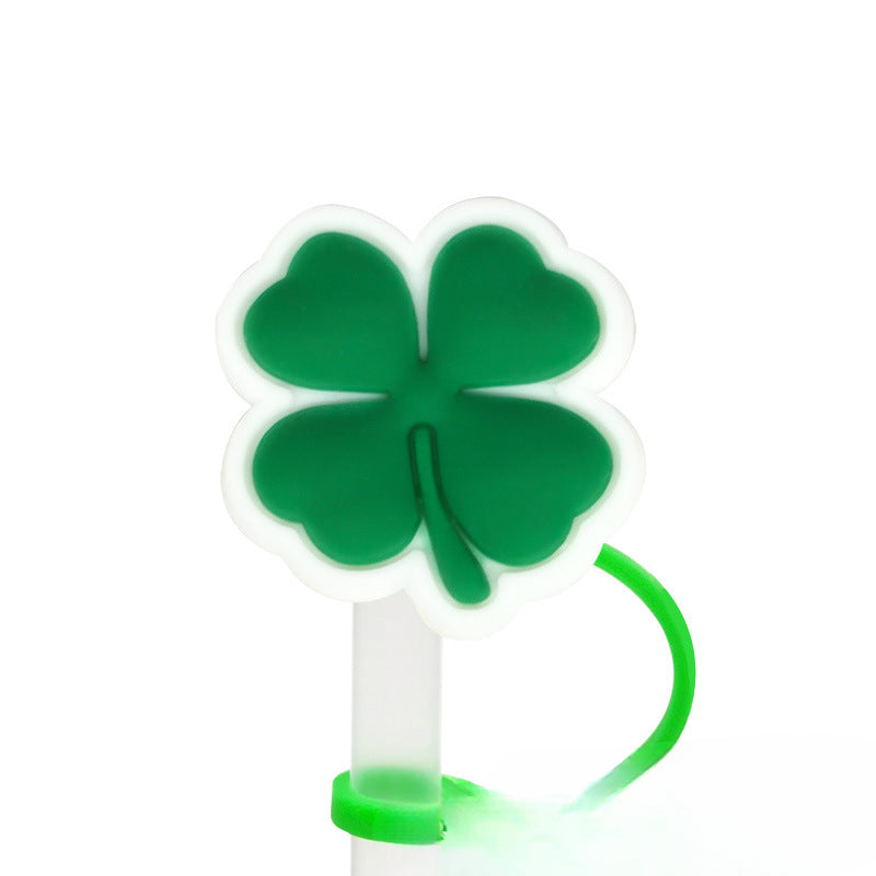 Wholesale 8-10mm 10PCS/PACK Plant and Fruit Silicone Dustproof Straw Caps